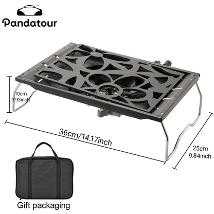 Pandatour IGT Camping Stove – High-Firepower Folding Table Stove (Stainless Steel)