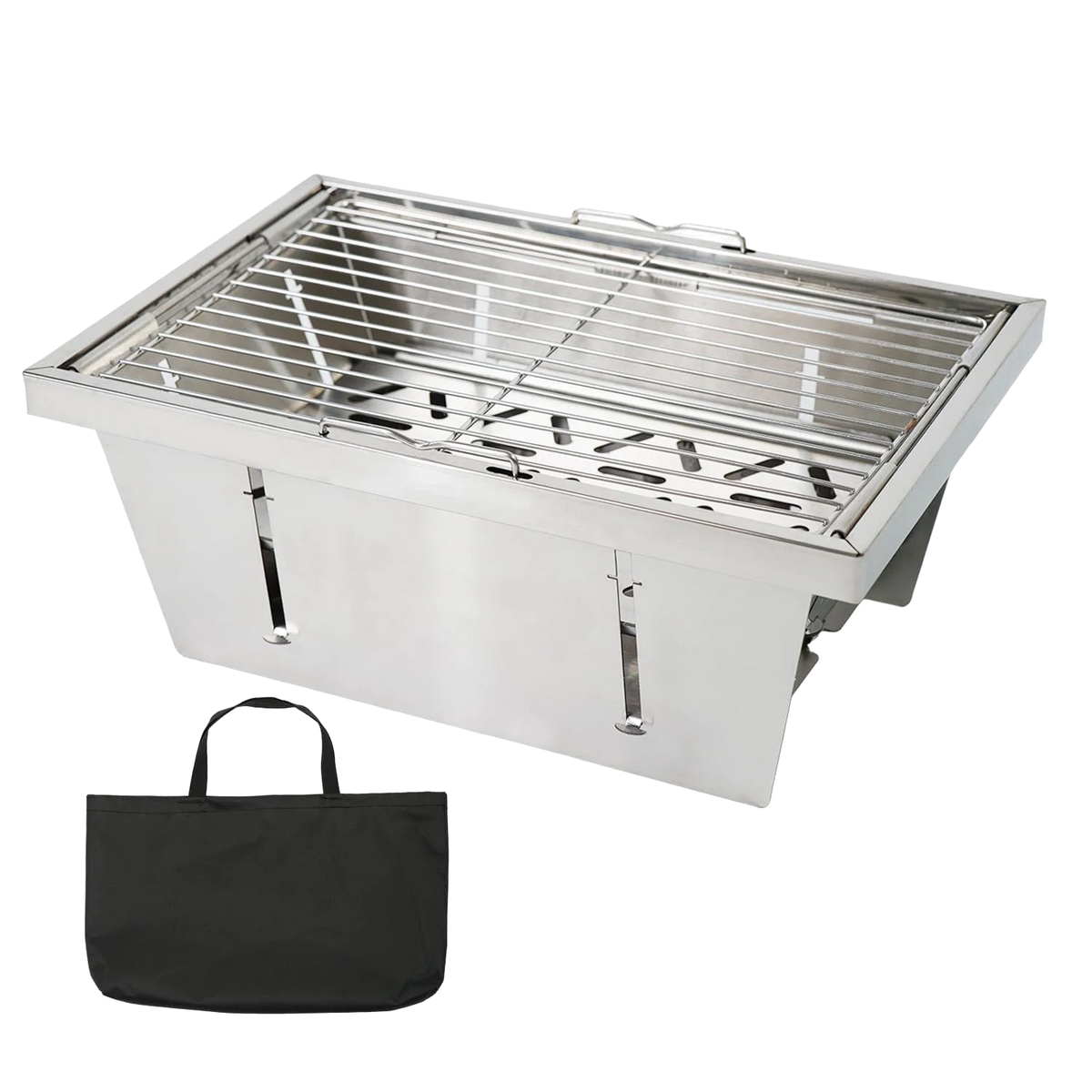 Pandatour IGT Camping Stove – High-Firepower Folding Table Stove (Stainless Steel)