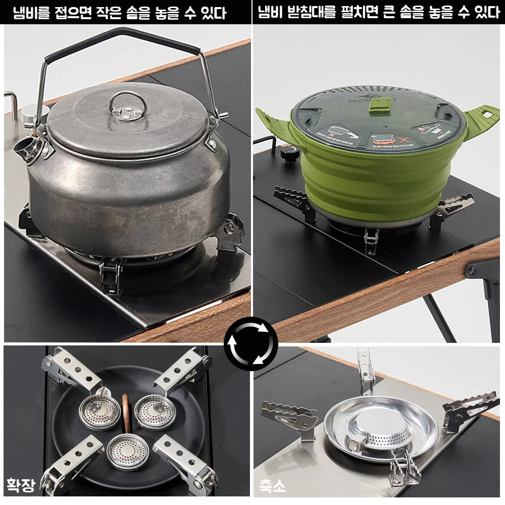 Pandatour Camping IGT 0.5UNT Gas Stove Outdoor One lick Ignite High Efficiency Ciency Camping Supplies Table Stove High Firepower