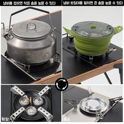 Pandatour Camping IGT 0.5UNT Gas Stove Outdoor One-Click Ignite High Efficiency Camping Table Stove High Firepower