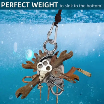 Neodymium Fishing Magnet Kit – J-Series Magnet Fishing Set for River Retrieval &amp; Outdoor Use