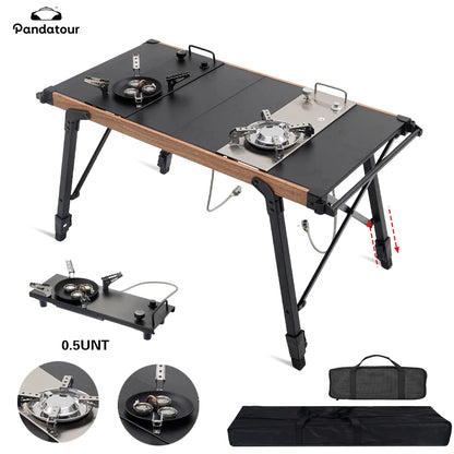 Pandatour Camping IGT 0.5UNT Gas Stove Outdoor One-Click Ignite High Efficiency Camping Table Stove High Firepower