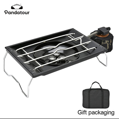 Pandatour IGT Camping Stove – High-Firepower Folding Table Stove (Stainless Steel)