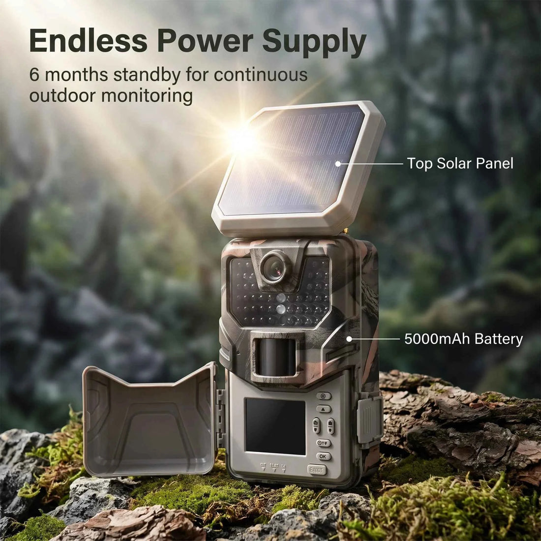 SUNTEKCAM HC-930MAX 4G LTE Trail Camera – 48MP 4K Solar Powered, 940nm No-Glow Night Vision