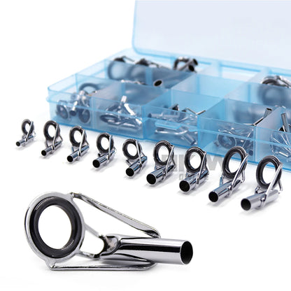 9KM DWLIFE Fishing Rod Tip Repair Kit – Stainless Steel &amp; Ceramic Ring | 24–240 Pcs | Saltwater &amp; Freshwater