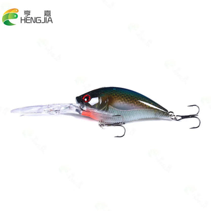 125mm 20.5g Minnow Crankbait Fishing Lure – Hard Bait Wobbler for Bass, Pike &amp; Freshwater Trolling