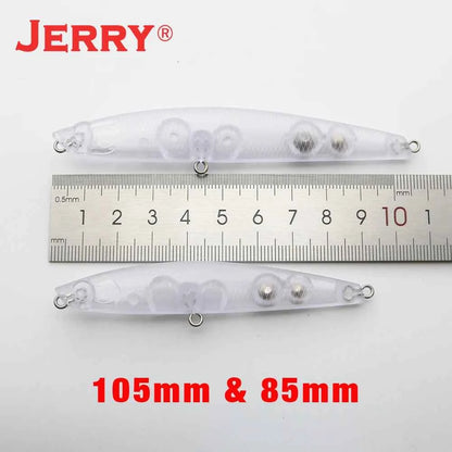 Jerry Unpainted Lure Blanks – ABS Hard Bait, Floating &amp; Sinking, 4 Sizes, 10 Pcs