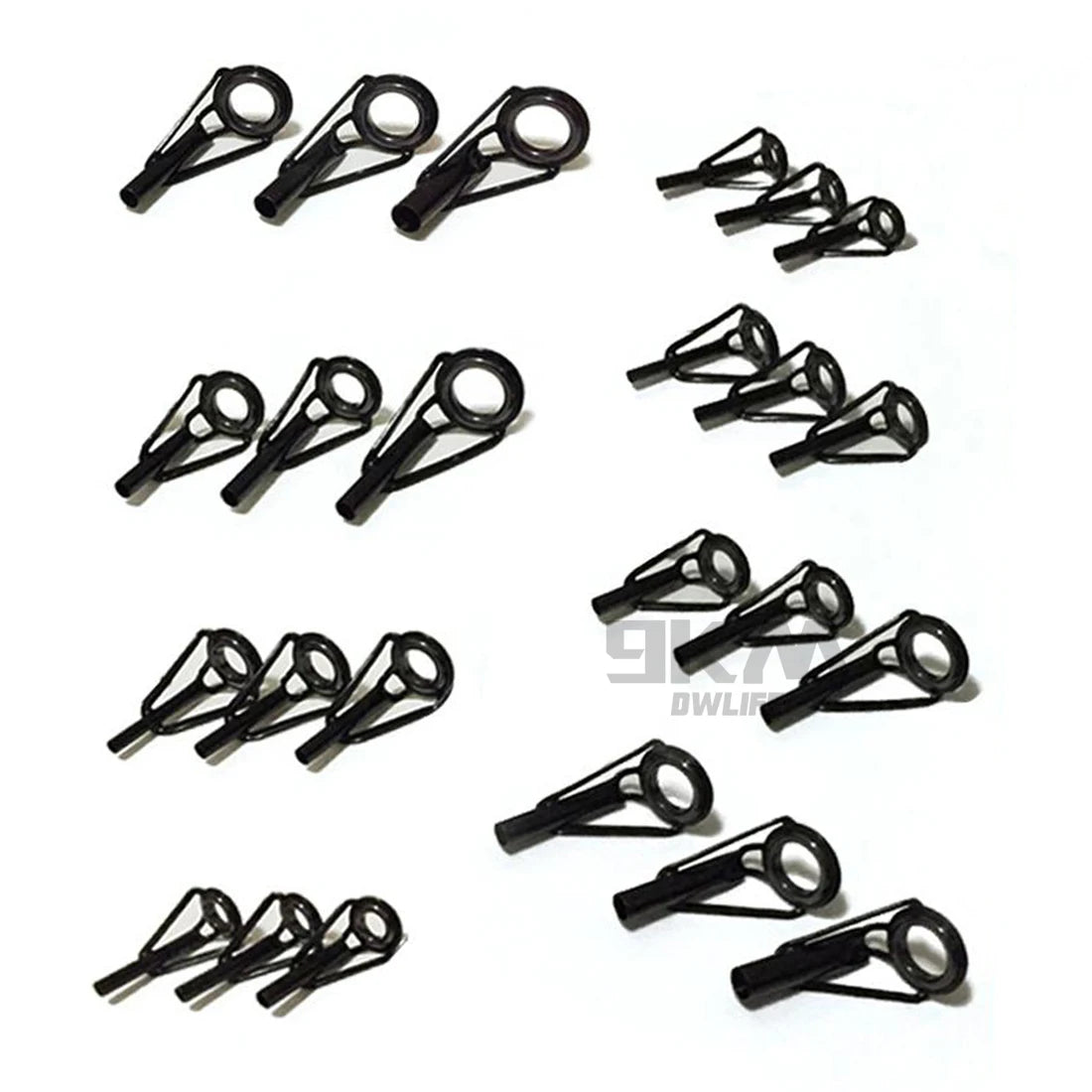 9KM DWLIFE Fishing Rod Tip Repair Kit – Stainless Steel &amp; Ceramic Ring | 24–240 Pcs | Saltwater &amp; Freshwater