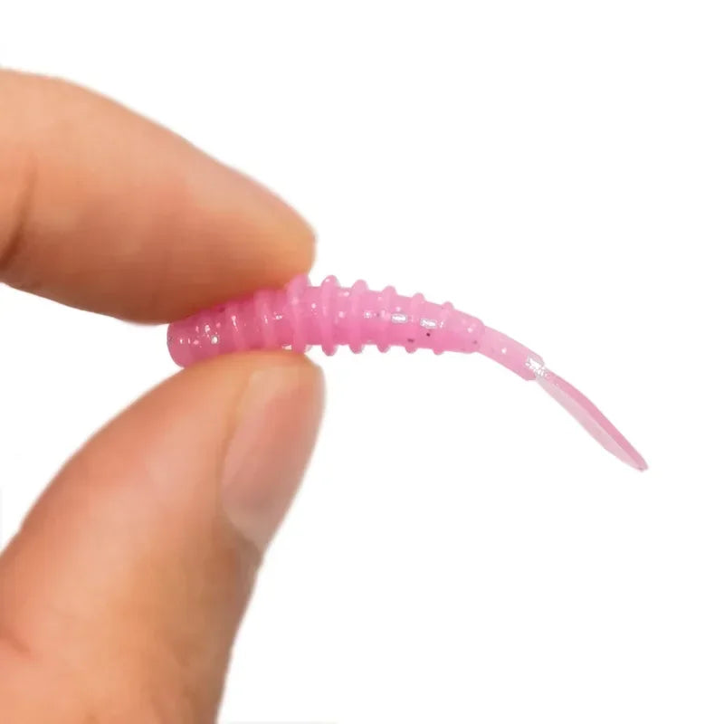 1 New 10pcs Wobblers Mini Ocean Rock Fishing Soft Lures Rubber Soft Baits 3.5cm Soft Worm Artificial Baits Bass Silicone Fish