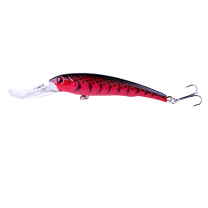 165mm 28g Deep Diving Minnow Fishing Lure – Hard Bait Wobbler for Bass, Pike &amp; Sea Fishing