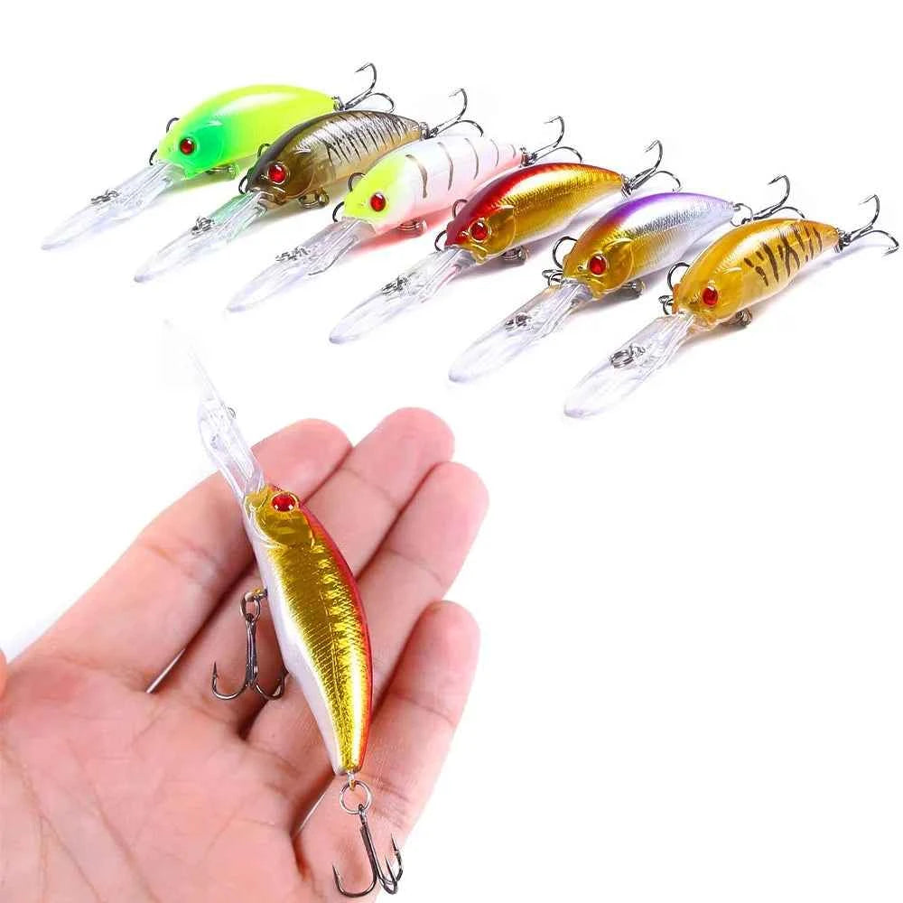 100mm 7g Minnow Fishing Lure – Hard Bait Crankbait Wobbler for Carp, Pike &amp; Freshwater Trolling