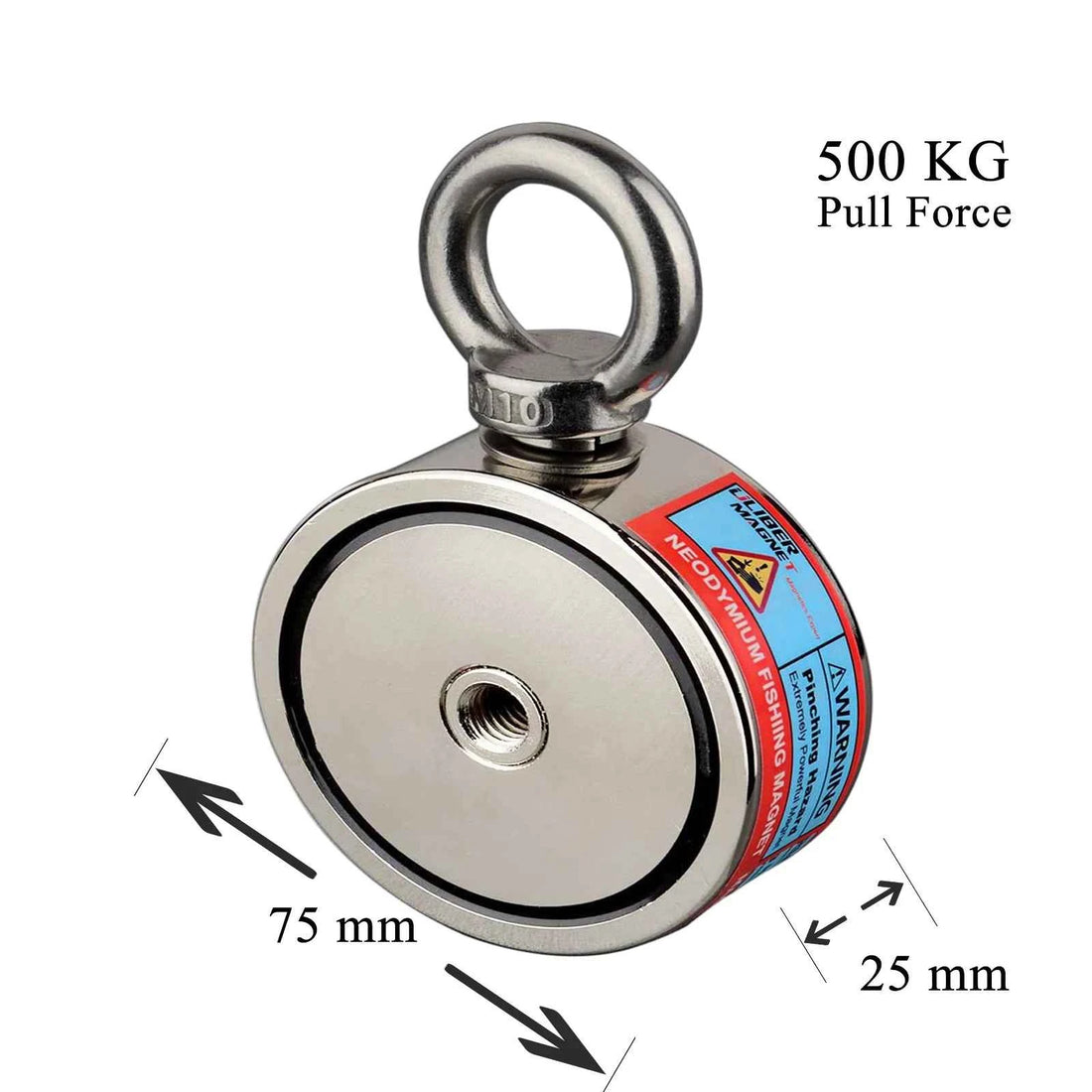 Double-Sided Neodymium Fishing Magnet – Rotatable &amp; Fixed, 140KG to 350KG Pull Force (6 Variants)