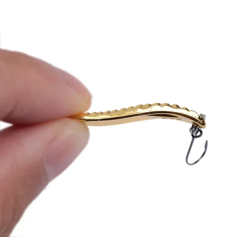 1 Mini Fishing Lure 2.5g3.5g Spoon Metal Lures Spinner Bait Minnow Small Fish Single Hook Jig Stream Trout Baits Pesca Hot
