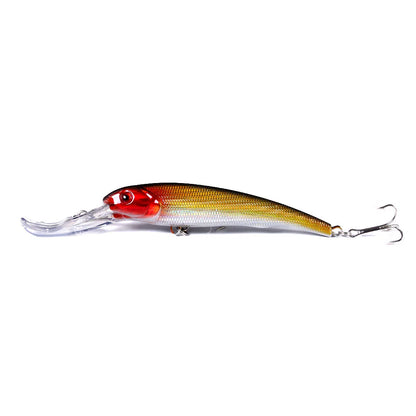 165mm 28g Deep Diving Minnow Fishing Lure – Hard Bait Wobbler for Bass, Pike &amp; Sea Fishing