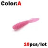 1 New 10pcs Wobblers Mini Ocean Rock Fishing Soft Lures Rubber Soft Baits 3.5cm Soft Worm Artificial Baits Bass Silicone Fish