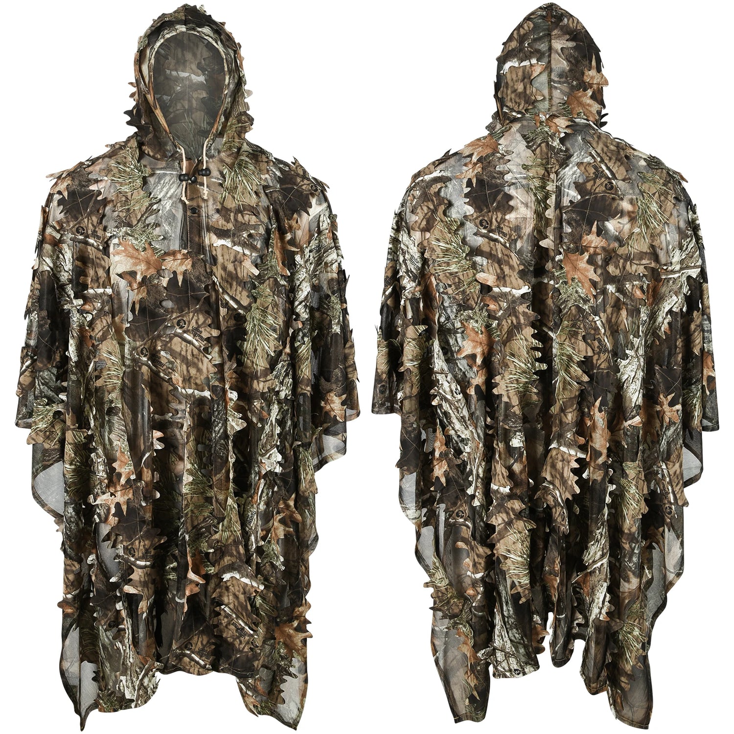 Tactical Hunting Poncho Camouflage Field Jacket – Tree Camo, L &amp; XXL