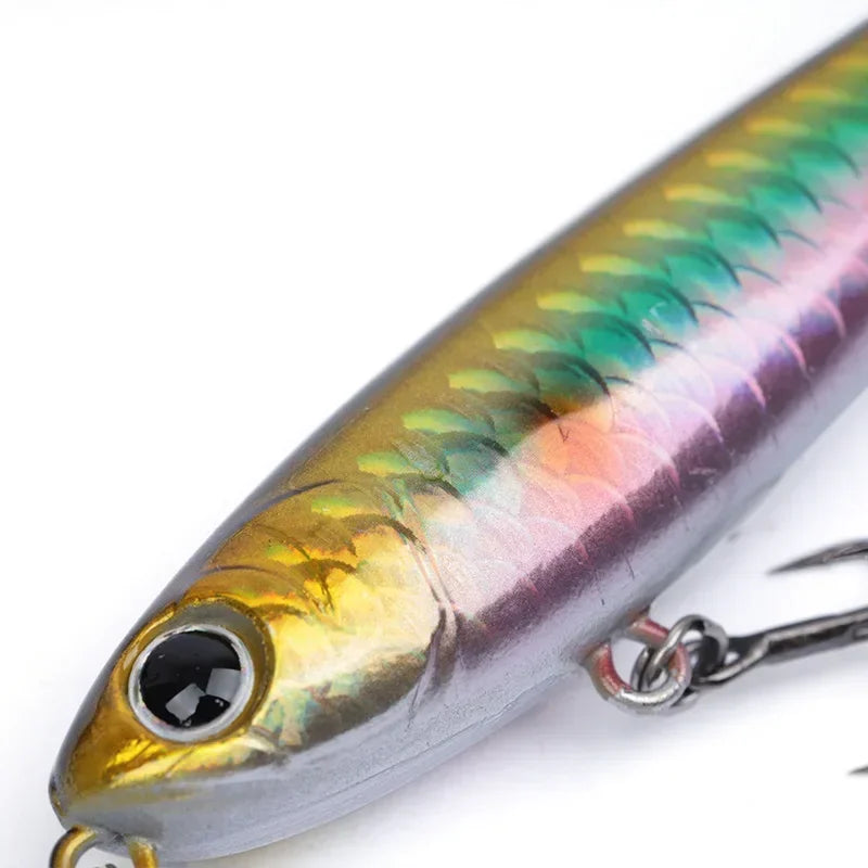 1 OUTKIT Fishing Lure Floating Pencil StickBait Lure 6cm 6g Wobblers Topwater Crankbait Lures Artificiais Long Casting Hard Bait