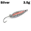 1 Mini Fishing Lure 2.5g3.5g Spoon Metal Lures Spinner Bait Minnow Small Fish Single Hook Jig Stream Trout Baits Pesca Hot