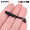 1 OUTKIT 10Pcs/lot Wobblers Mini Fishing Soft Lures Rubber Soft Baits 4cm Soft Worm Artificial Baits Bass Silicone Fish