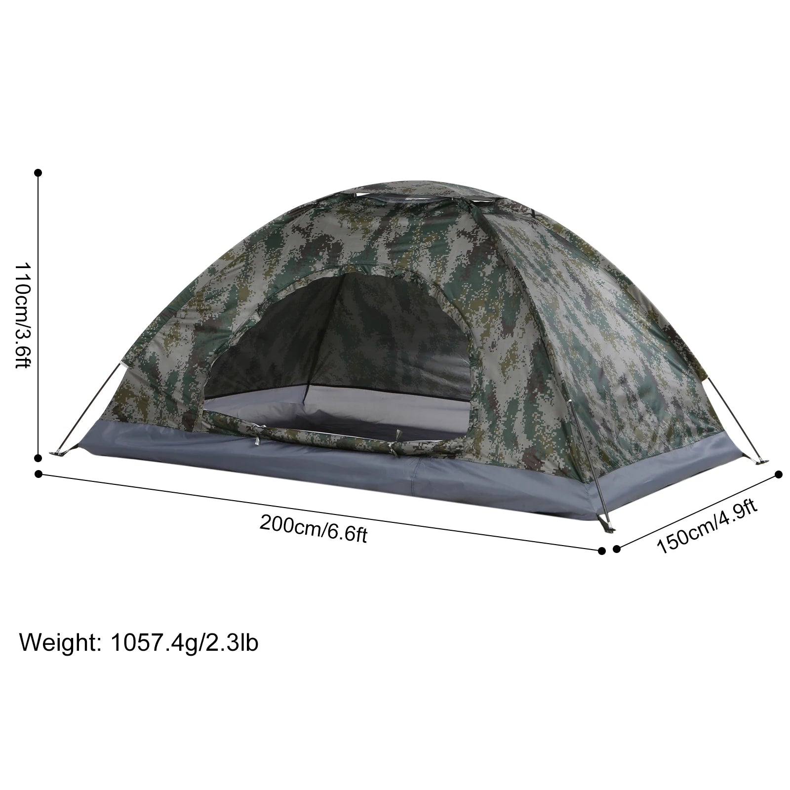 Ultralight 1-2 Person Camping Tent – Anti-UV UPF 30+ Portable Hiking Tent
