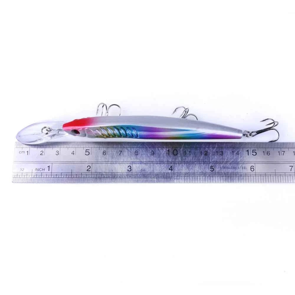 145mm 12g Deep Diving Minnow Fishing Lure – Hard Bait Wobbler for Bass, Carp &amp; Pike