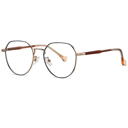 Handoer Blue Light Blocking Glasses – Full Rim Alloy Frame, Unisex Round/Oval