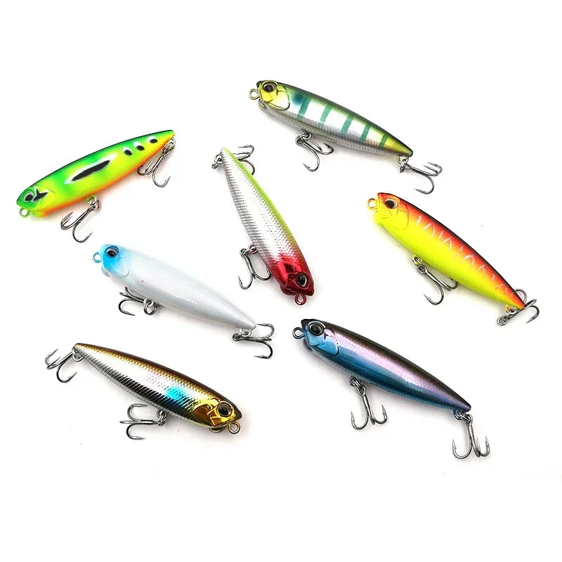 1 1PCS 6.5cm 5.8g Floating Pencil Fishing Lure Top Water Dogs Hard Lures Baits Wobbler Artificial Hard Bait Fishing Tackle Pesca