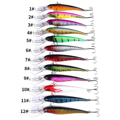 165mm 28g Deep Diving Minnow Fishing Lure – Hard Bait Wobbler for Bass, Pike &amp; Sea Fishing