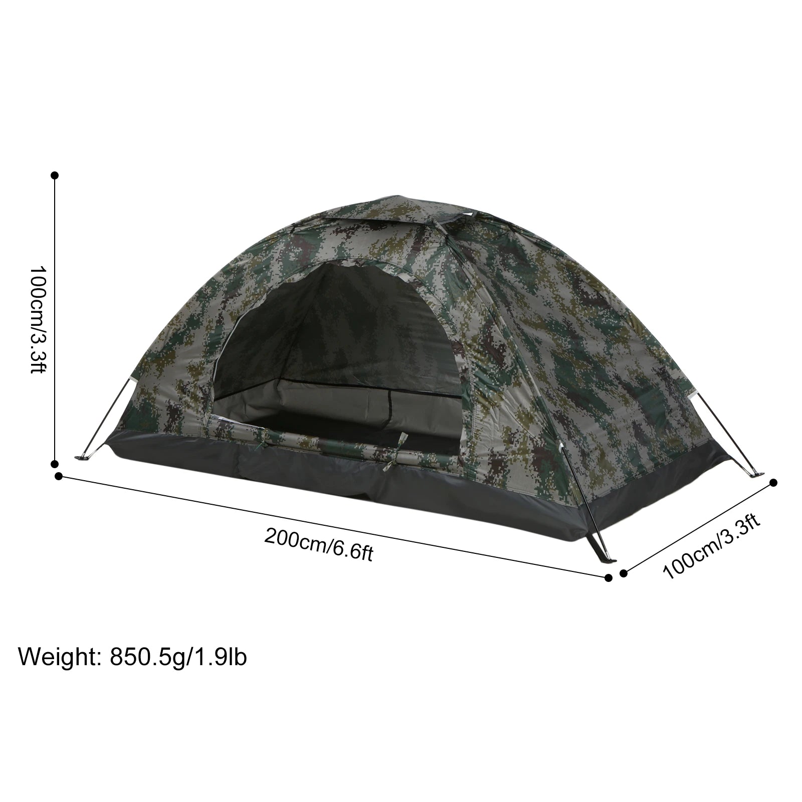 Ultralight 1-2 Person Camping Tent – Anti-UV UPF 30+ Portable Hiking Tent