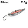 1 Mini Fishing Lure 2.5g3.5g Spoon Metal Lures Spinner Bait Minnow Small Fish Single Hook Jig Stream Trout Baits Pesca Hot
