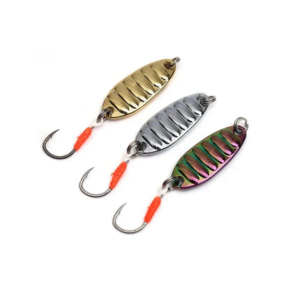 1 Metal Spoon Sequin Fishing Lures Pesca Leech Jig Wobbler Isca Artificial Crankbaits for Fly Fishing Hard Baits Trout Lure