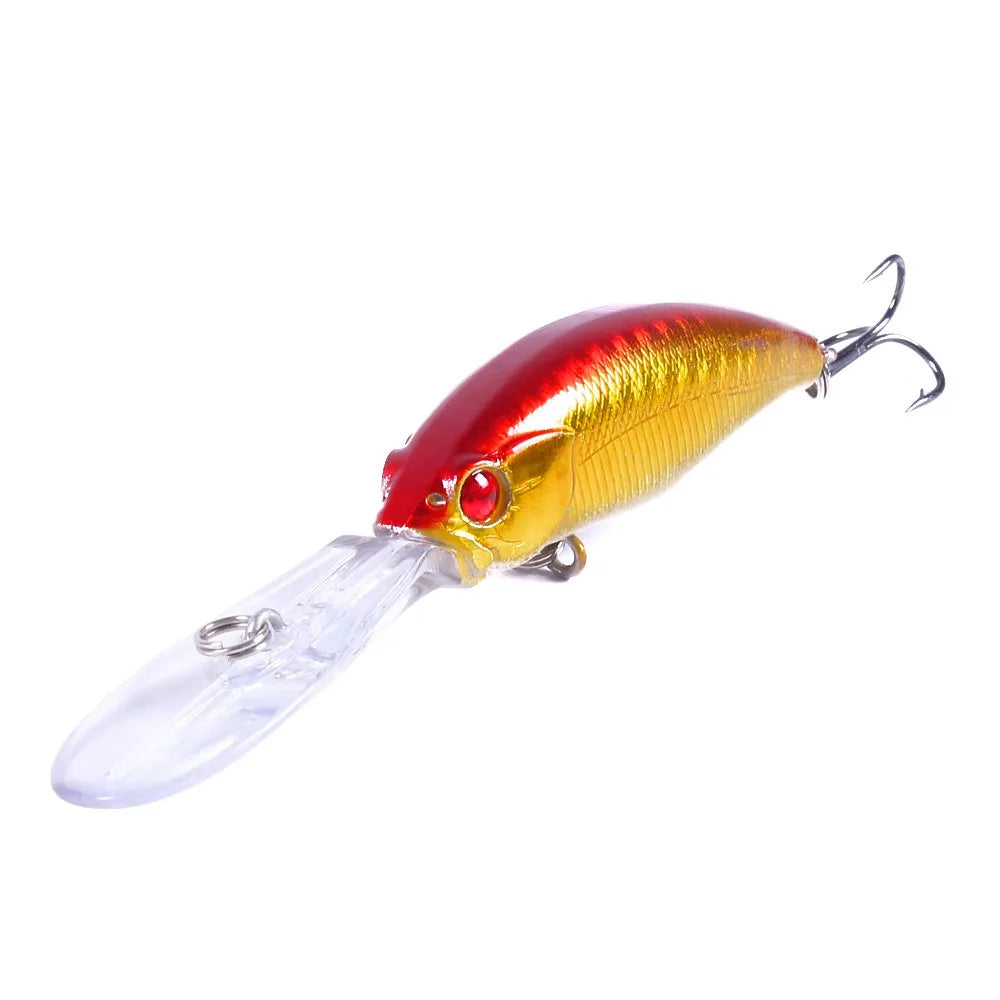 100mm 7g Minnow Fishing Lure – Hard Bait Crankbait Wobbler for Carp, Pike &amp; Freshwater Trolling