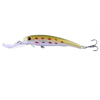 165mm 28g Deep Diving Minnow Fishing Lure – Hard Bait Wobbler for Bass, Pike &amp; Sea Fishing