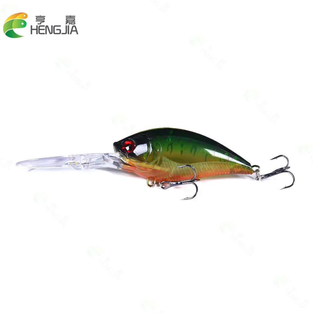 125mm 20.5g Minnow Crankbait Fishing Lure – Hard Bait Wobbler for Bass, Pike &amp; Freshwater Trolling