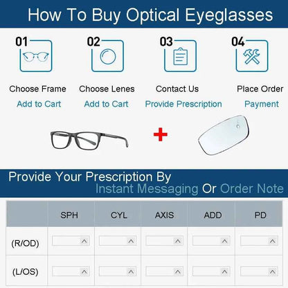 Handoer Blue Light Blocking Glasses – Full Rim Alloy Frame, Unisex Round/Oval