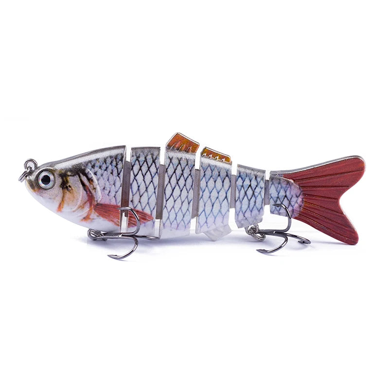 Multi-Jointed Swimbait Crankbait Lure – 10cm 16.5g, Sinking, 6-Segment Hard Bait for Pike, Bass &amp; Trout