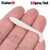 1 OUTKIT 10Pcs/lot Wobblers Mini Fishing Soft Lures Rubber Soft Baits 4cm Soft Worm Artificial Baits Bass Silicone Fish