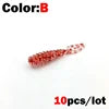 1 New 10pcs Wobblers Mini Ocean Rock Fishing Soft Lures Rubber Soft Baits 3.5cm Soft Worm Artificial Baits Bass Silicone Fish