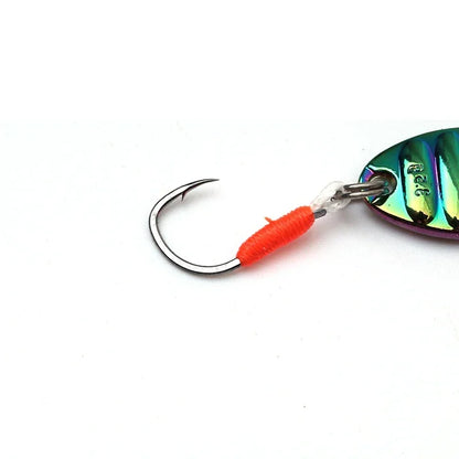 1 Metal Spoon Sequin Fishing Lures Pesca Leech Jig Wobbler Isca Artificial Crankbaits for Fly Fishing Hard Baits Trout Lure