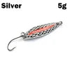 1 Mini Fishing Lure 2.5g3.5g Spoon Metal Lures Spinner Bait Minnow Small Fish Single Hook Jig Stream Trout Baits Pesca Hot