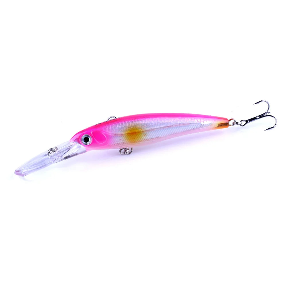 170mm 30g Minnow Fishing Lure – Hard Bait Wobbler for Bass, Pike &amp; Saltwater Trolling