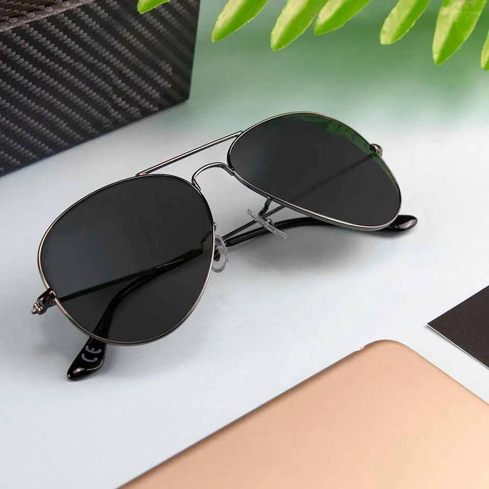 ESNBIE RT 3025 Pilot Mirror Sun Glasses For Women Non-Scratch Glass Lens Sunglasses Men 58 55 Gafas De Sol UV400 Glasses