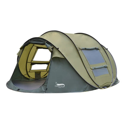 Desert &amp; Fox 3-4 Person Automatic Pop-Up Tent – 4-Season Waterproof Camping Tent
