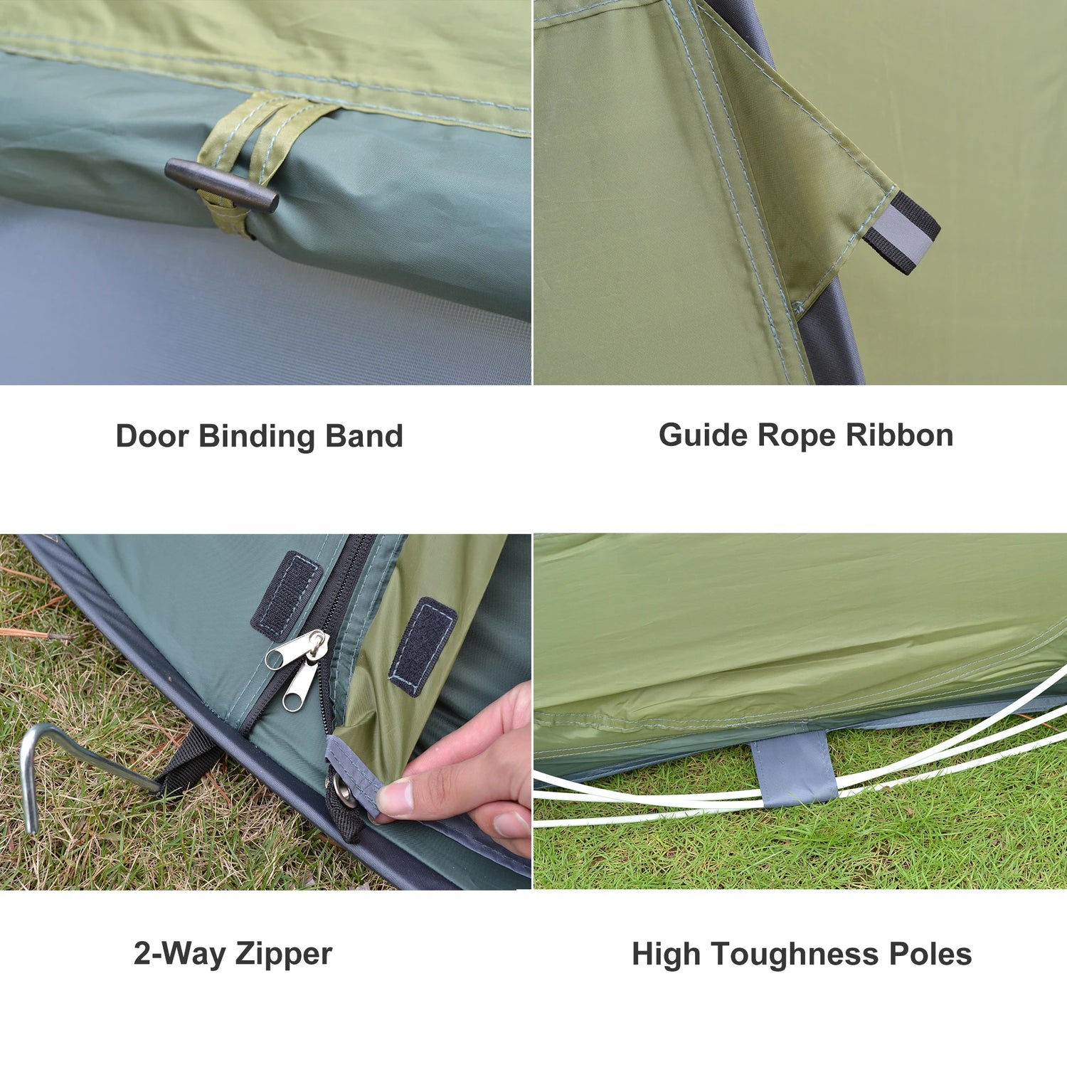 Desert &amp; Fox 3-4 Person Automatic Pop-Up Tent – 4-Season Waterproof Camping Tent