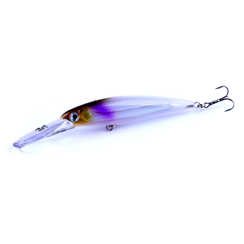 170mm 30g Minnow Fishing Lure – Hard Bait Wobbler for Bass, Pike &amp; Saltwater Trolling