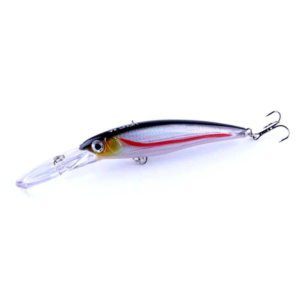 170mm 30g Minnow Fishing Lure – Hard Bait Wobbler for Bass, Pike &amp; Saltwater Trolling