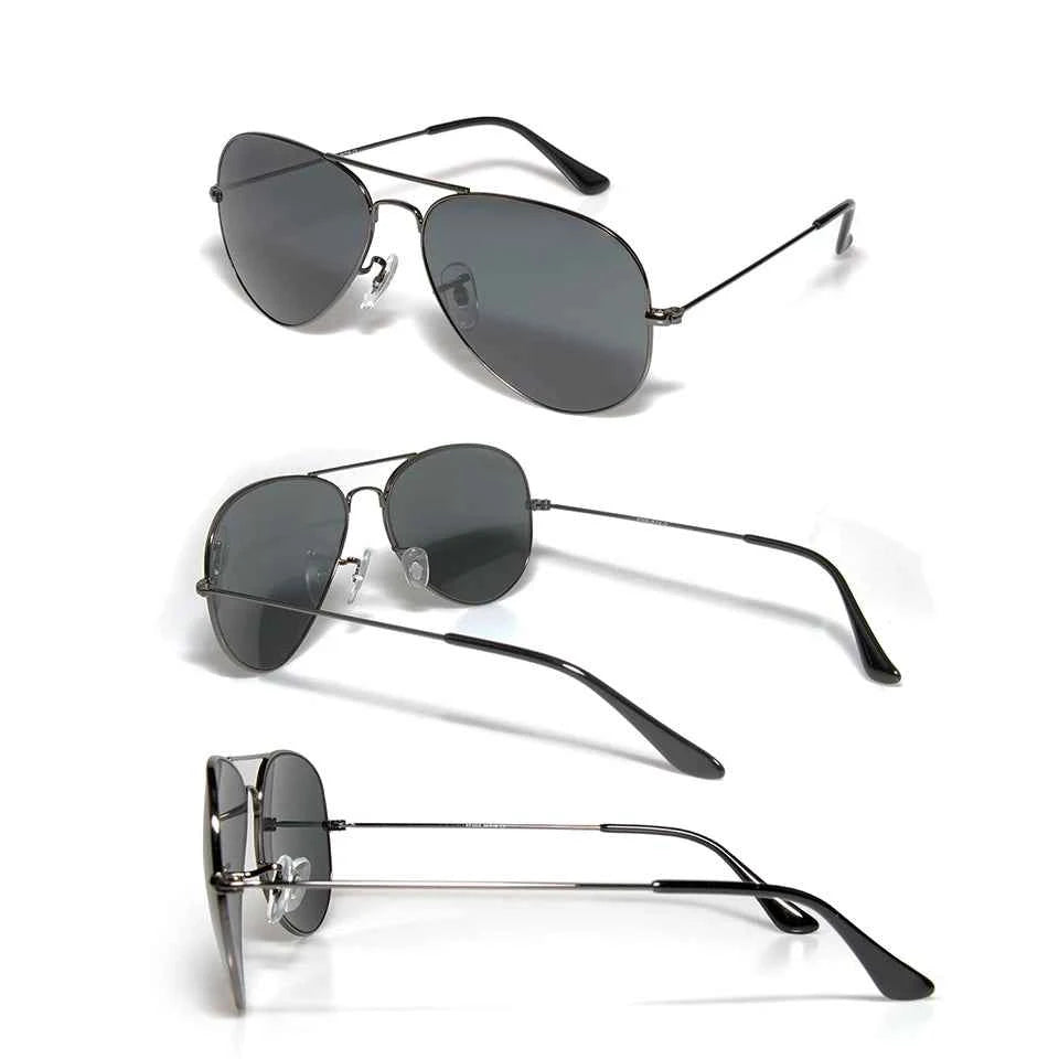 ESNBIE RT 3025 Pilot Mirror Sun Glasses For Women Non-Scratch Glass Lens Sunglasses Men 58 55 Gafas De Sol UV400 Glasses