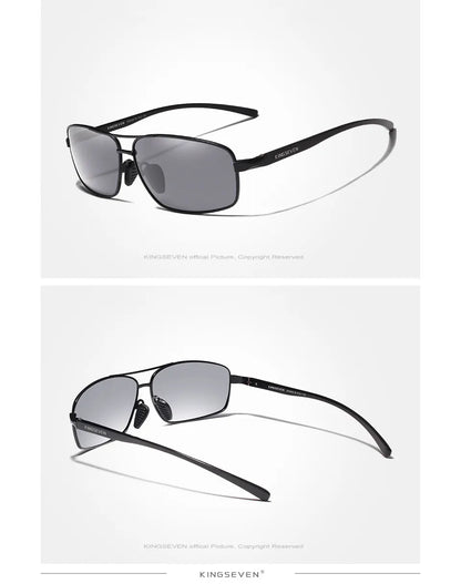 KINGSEVEN Photochromic Polarized Sunglasses for Men – UV400 Day &amp; Night Driving