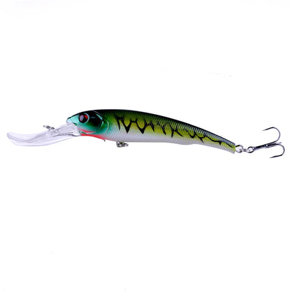 165mm 28g Deep Diving Minnow Fishing Lure – Hard Bait Wobbler for Bass, Pike &amp; Sea Fishing