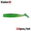 1 OUTKIT 10Pcs/lot Wobblers Mini Fishing Soft Lures Rubber Soft Baits 4cm/5cm Soft Worm Artificial Baits Bass Silicone Fish